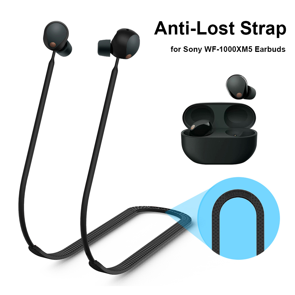 Cinghia anti-lost per Sony WF-1000xm5 Earbuds Sports Soft Silicone Cancellaio Accessori WF1000XM5 Aurnoscate Annullamento del rumore Forta del collo