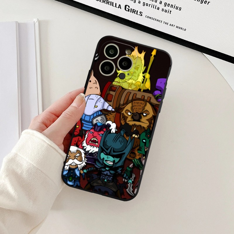 Jeu Dota 2 Case de téléphone pour iPhone 12promax 11 13 14 Pro Xs Max Mini xr x 7 8 6 6s Plus Fundas Cover