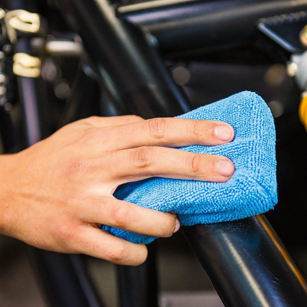 Blue Car Care Premium Microfiber Applicator Sponge, Cloth, Microfiber Hand Wax Polishing Detail Pad