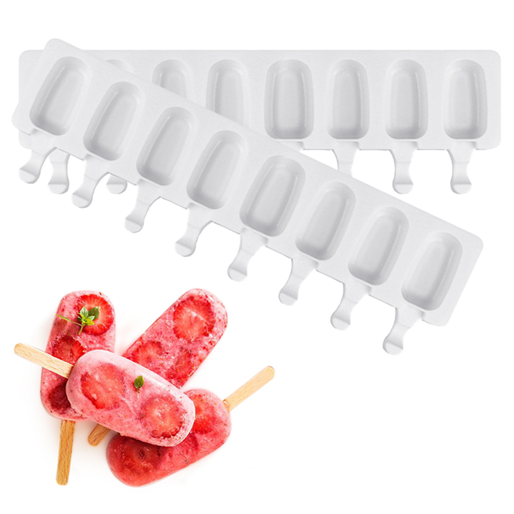 アイスクリーム型シリコンフードグレードアイスポップキューブポプシル型スティック付きデザートDIYマグナムケーキ型アイスクリームメーカー