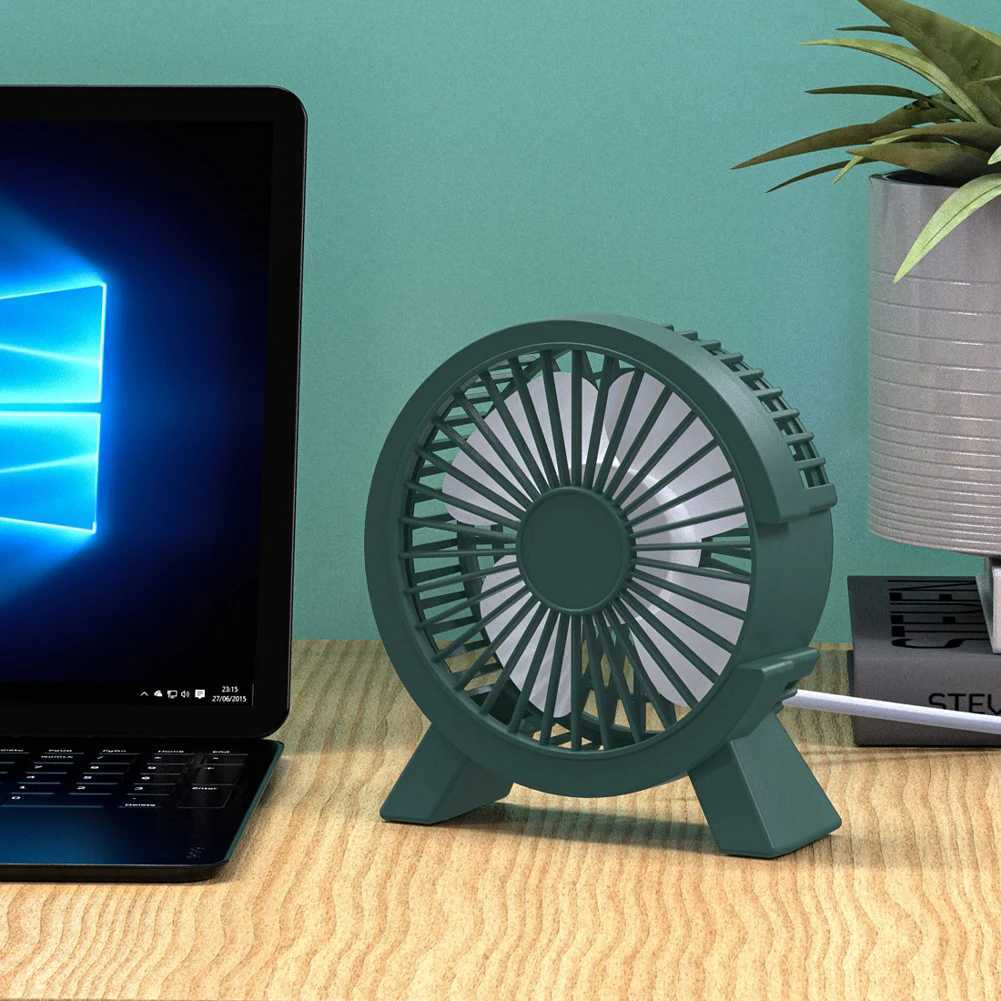 Electric Fans Mini USB Fan Portable DC Desk Cooler Cooling for Notebook Laptop Personal Adjustment Fan Table Fan Home Office Outdoor