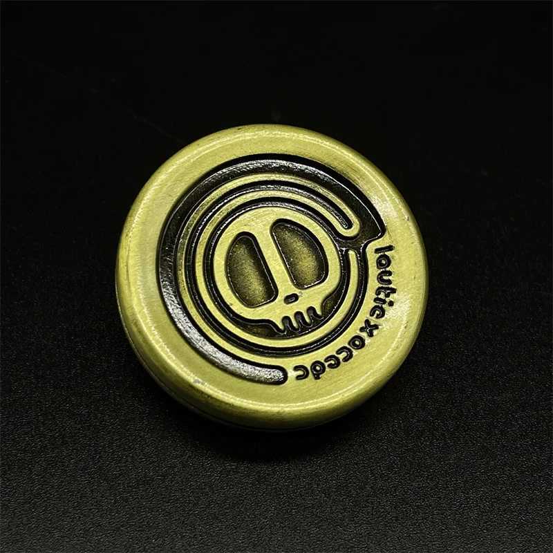 Dekompression Toy Devil Devil Milk Cap Magnetic Haptic Coins Fidget Toys EDC Metal Autism Sensory Toys ADHD Hand Spinner Angst Stress Relief Toys 240413