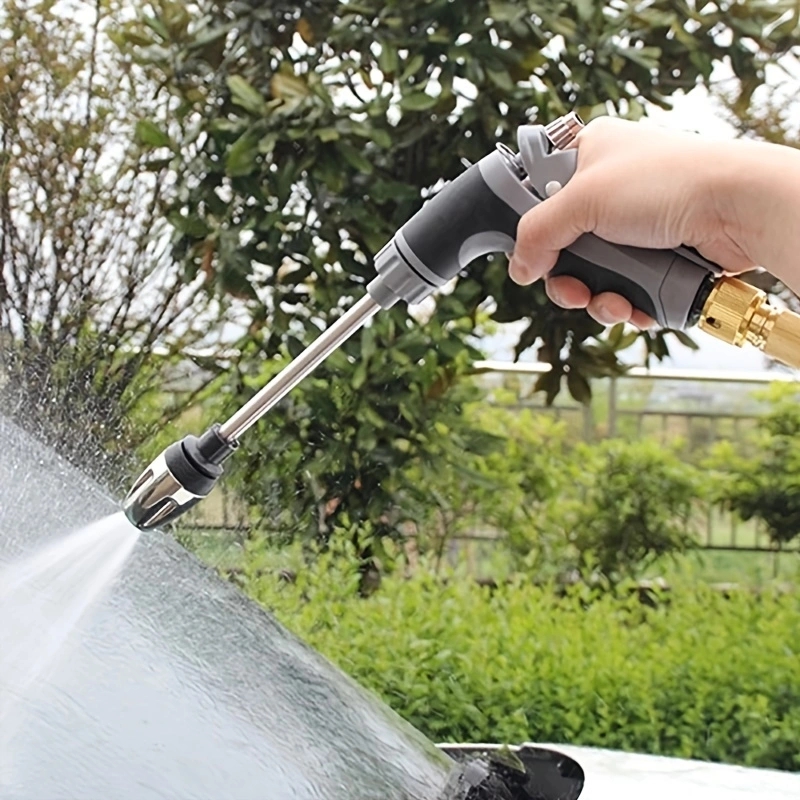 Hogedrukwaterpistool voor auto -wassen 3/4 tuin Hosenozles, tuinverhuizingslang sproeier, huishoudelijke reinigingsgereedschap