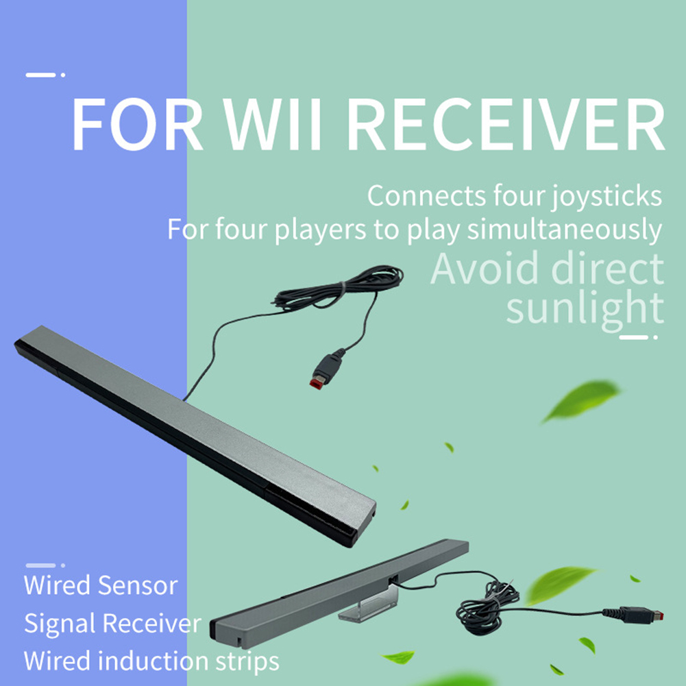 Ersättningssensorstång för Nintendo Wii Wii U Console Wired Infrared Ray Sensor Bar Fjärrsensor Wired Bar Game Accessories