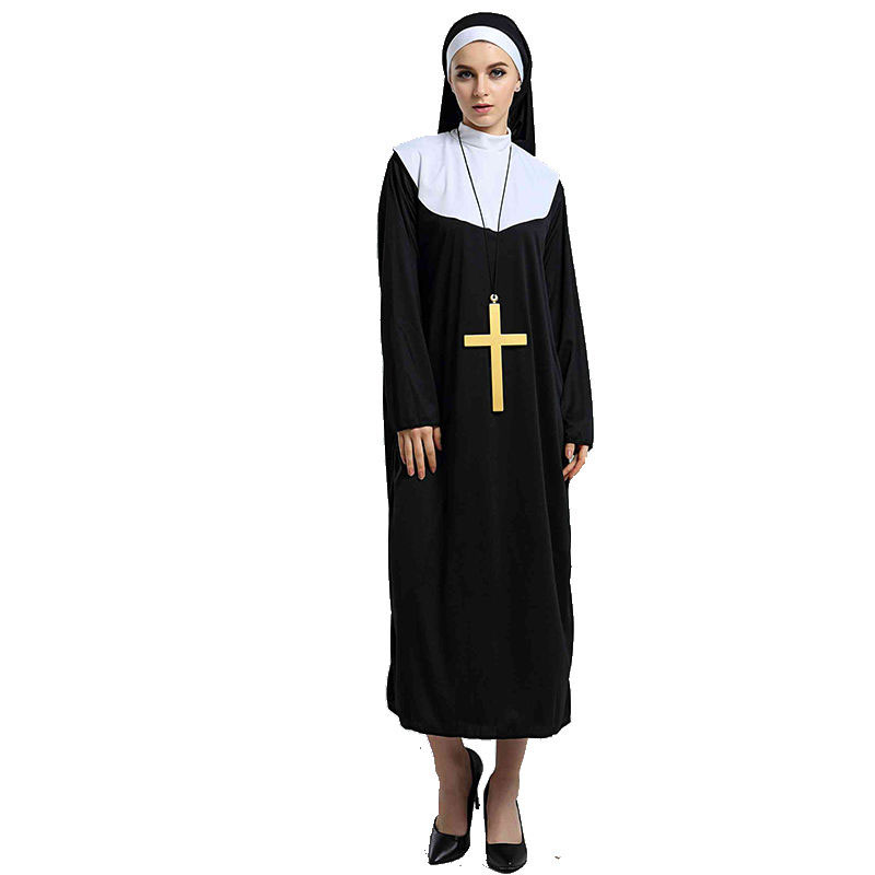 Meninas femininas frentes de cosplay figurino decente manto medieval com colar de cabeçote Kids Kids Halloween traje de Halloween