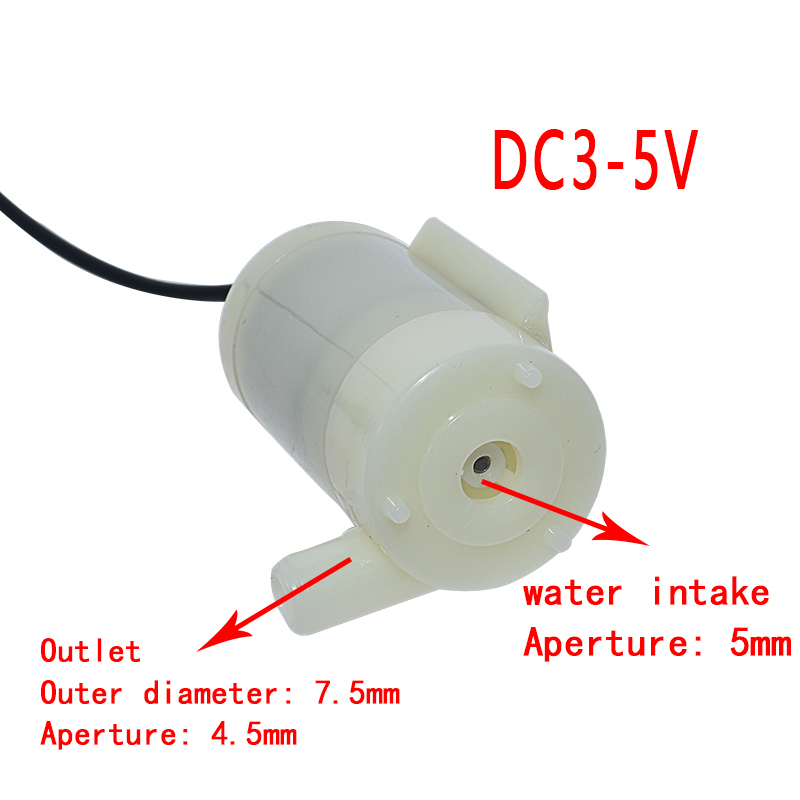 DC 3V BOMBA DE ÁGUA PEQUENA POMENTO HORIZONTAL POMENTO SUBRERSÍVEL DC3W Fountain Vertical Mini 4.5V 5V 6V disponível