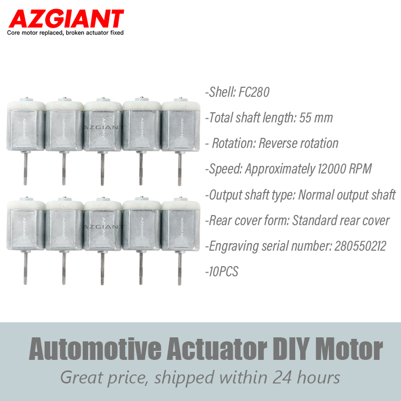 Azgiant 280550212 12000 U / min DIY 12V DC Hochgeschwindigkeits-O-Wellenmotor für Türschlösser und Kofferraumverriegelungsteile