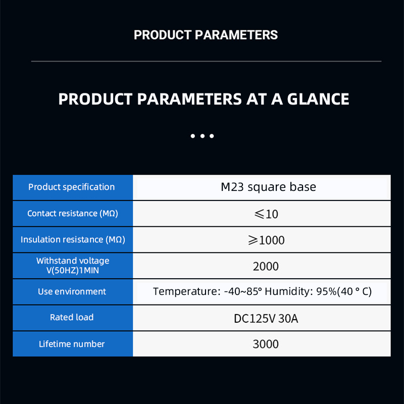 Square M23 2+1+5 Waterproof Connector with Dust Cover Male Female Battery Rectangular Plug Socket Lithium Battery Connectors