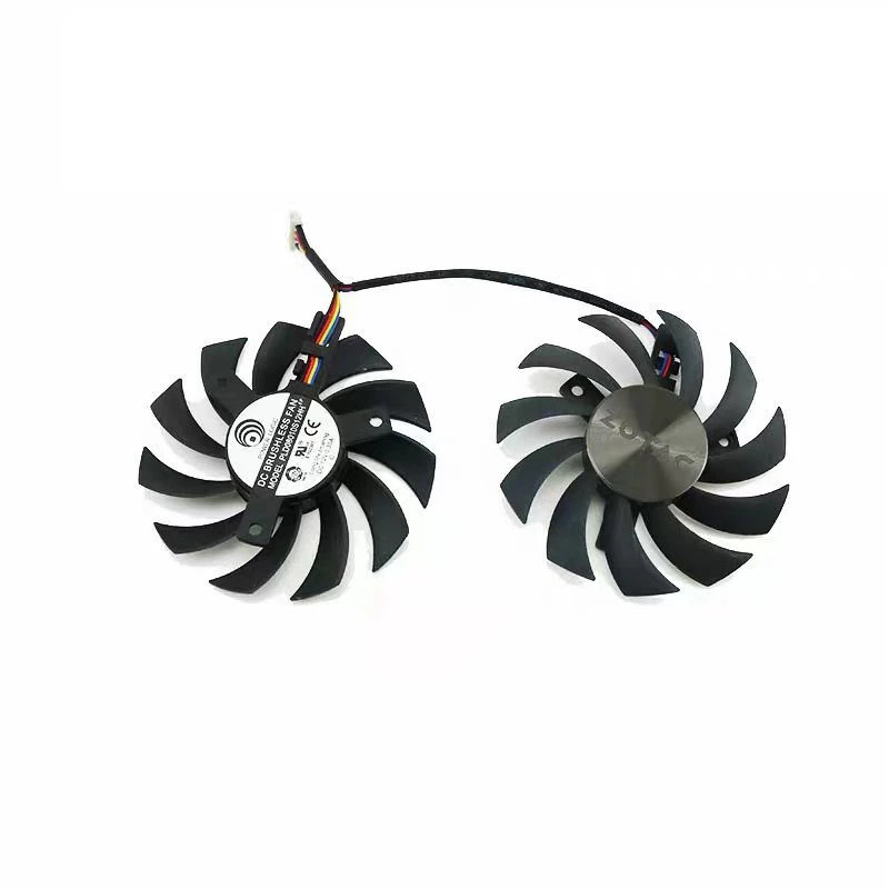 New 75MM 4PIN PLD08010S12HH DC 12V 0.35A GTX1060 GPU Fan for Zotac GTX 950 960 1060 Cooling Fan