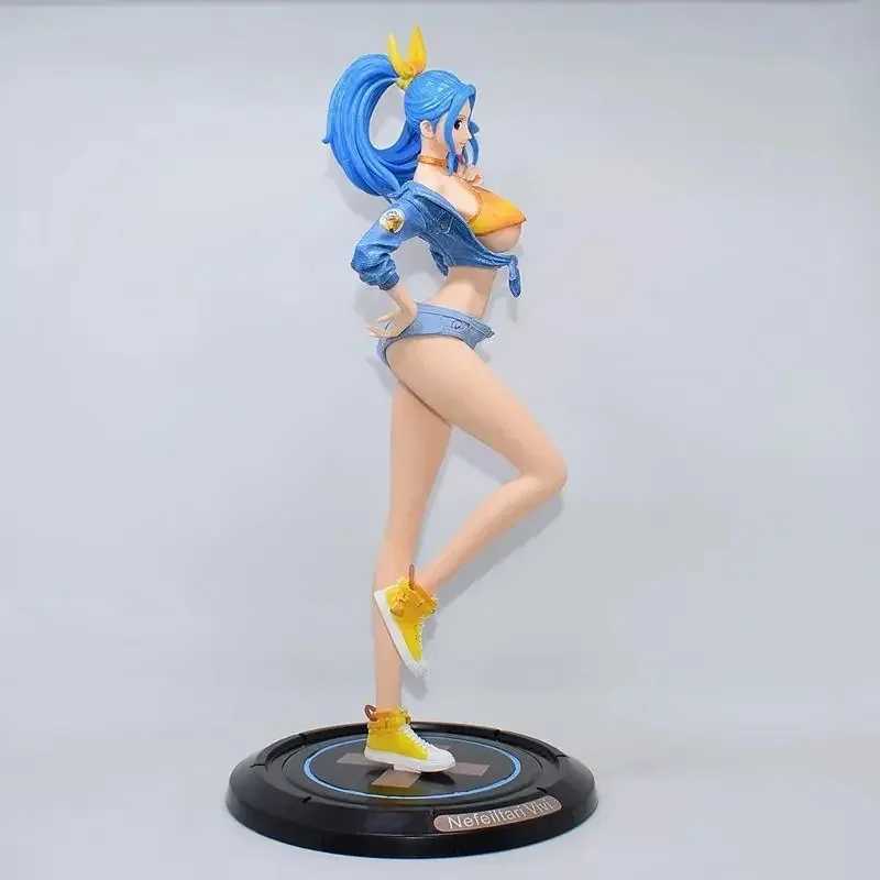 Comics Heroes 35cm Anime One Piece GK Nefeltari Vivi Figure Fashion Trend Serie Sexy Beauty Girl Statue Action Figurine Collectible Modèle Toys 240413