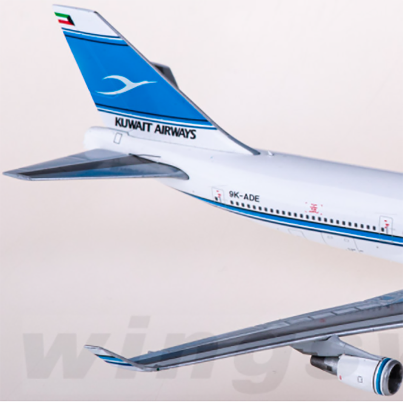 JC Wings 1: 400 Ölçekli LH4277 Kuveyt Airways 747-400 9K-ADE Alaşımlı Die-Cast Uçak Modeli Koleksiyon Oyuncak Hediyesi