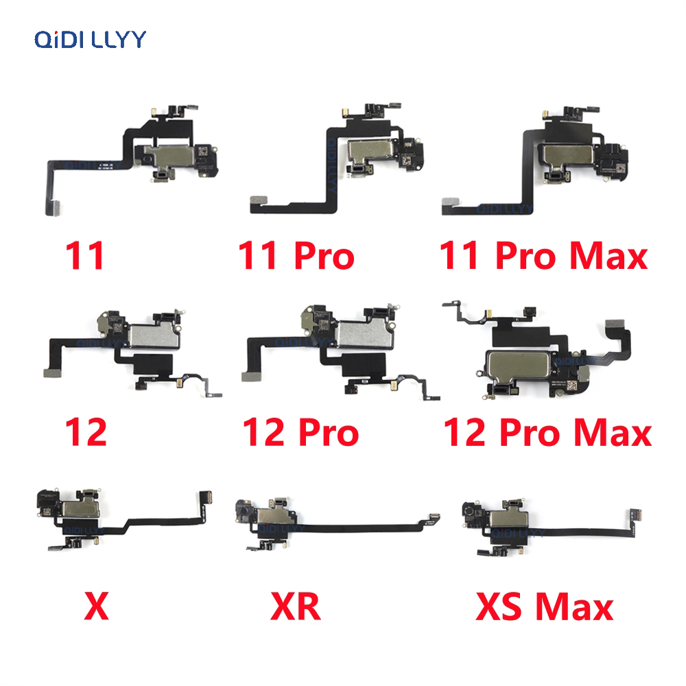 TOP ERRINE PARTIMENTO FLEX CABO para iPhone 11 12 Pro Max X XS XR Sensor Proximidade Pequenas do fone de ouvido de fone de ouvido Peças do fone de ouvido do fone de ouvido