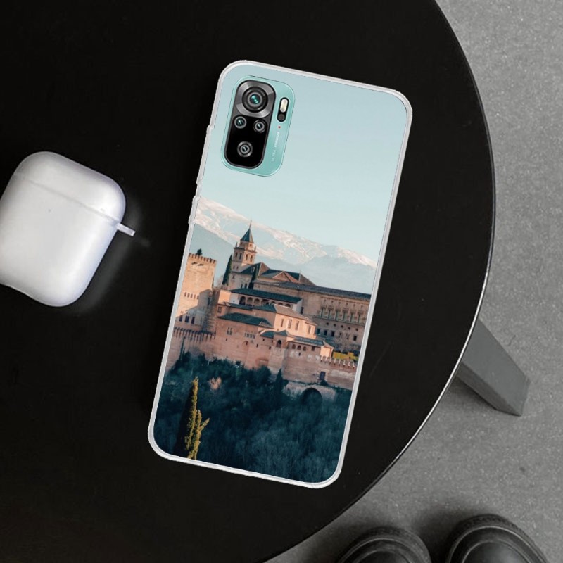 Spanien Alhambra Granada telefonfodral för Xiaomi 13 Lite 12 11T 10 9 Redmi Note 11 10 10S Pro 9 9a 8 Clear Phone Cover Funda