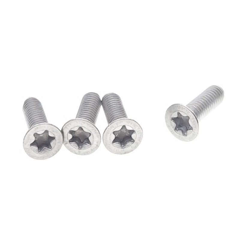 -M2 M2.5 M3 M4 M5 M6 Ti Gr2 Titanium Six-Lobe Torx Flat Countersunk Head Screw Six Lobe screw