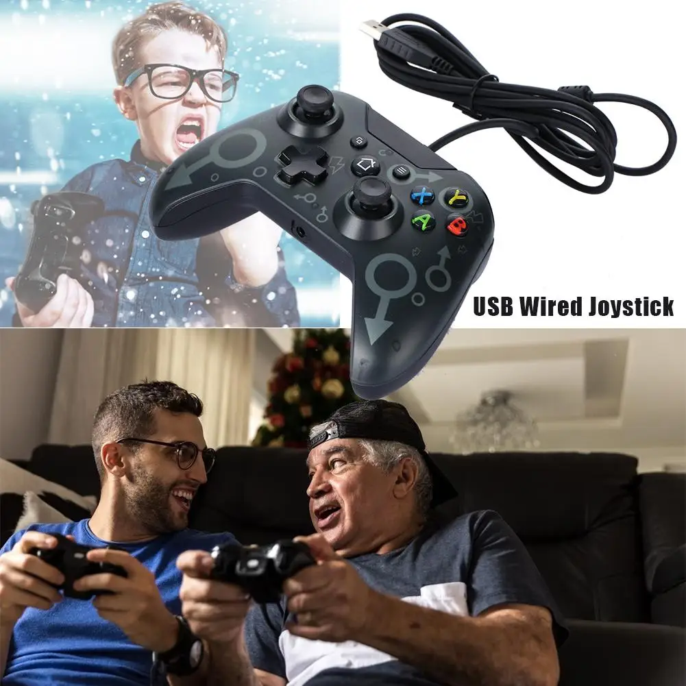 Gamepads 2,2m wire gamepad USB joypad durevole controller a doppia vibrazione la festa di intrattenimento la festa di intrattenimento Microsoft Xbox One Slim