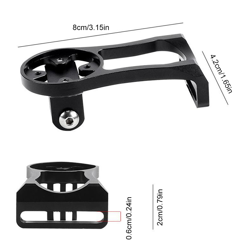 Cykelstam Utökad konsol Bike strålkastare Montering Datorhållare Aluminiumlegering Front Light Lamp Mount Holder For Speedometer