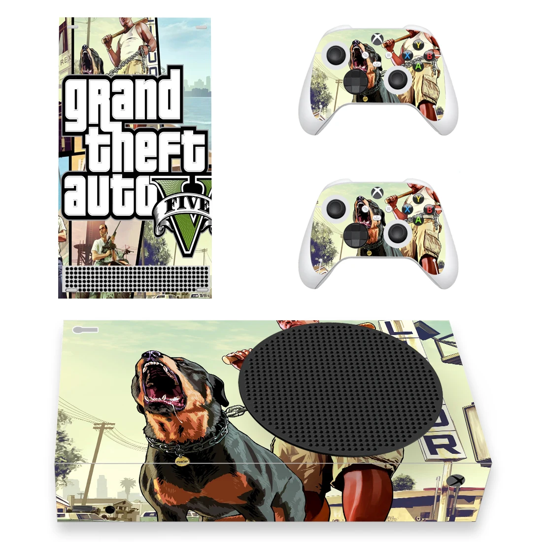 Naklejki Grand Theft Auto GTA Skórka naklejka nakładka do konsoli i kontrolerów Xbox Serie