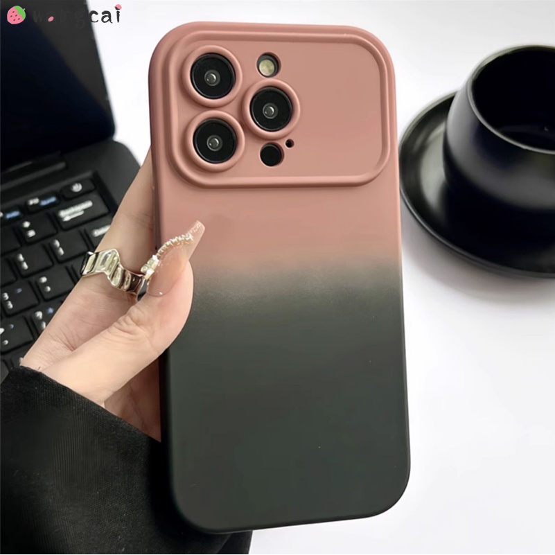 Kompatybilny dla Oppo Find x6 x5 x3 pro f11 R17 Case Case Gradient Kolorowy dopamina Matowa Plain Cute Cover