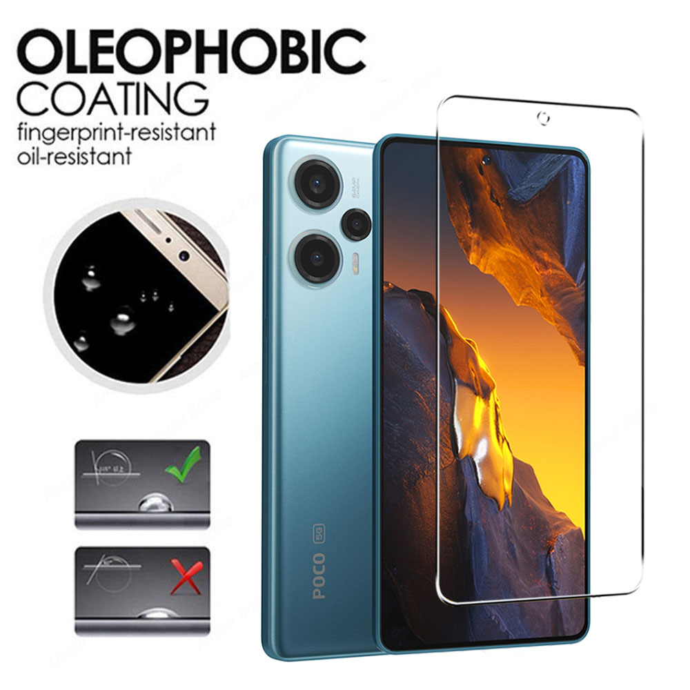 Защитное измеченное стекло для Poco F5 X5 Pro 5G F4 GT X4 M4 M3 x3 Pro F3 M5 Стекло для Xiaomi Poco F5 Pro Protector