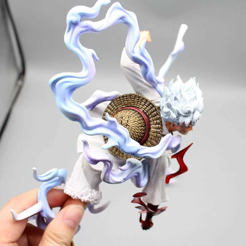 Comics Heroes One Piece Anime Figures Nika Luffy Gear 5th Action Figure Gear 5 Sun God PVC Figurine Gk Statue Model Decoration Collectible Toy 240413