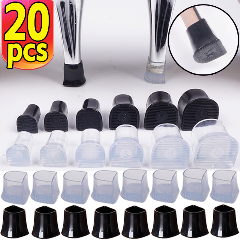 2/4/10 / Silicone Heel Protecteurs Stoppers Latin Stiletto Dancing Covers Antislip High Heeler Platform Talons Accessoires