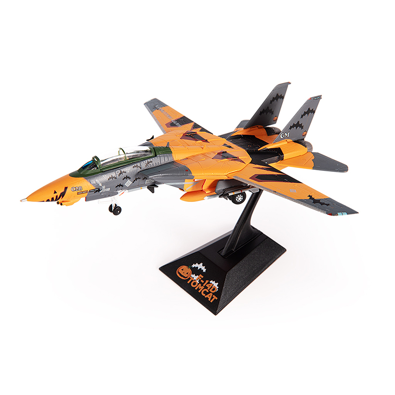 Diecast Metalllegierung 1/144 Skala F14D F-14 F14 VF11 Tomcat Ace Combat Aircraft Fighter Flugzeug Replikatspielzeug für die Sammlung