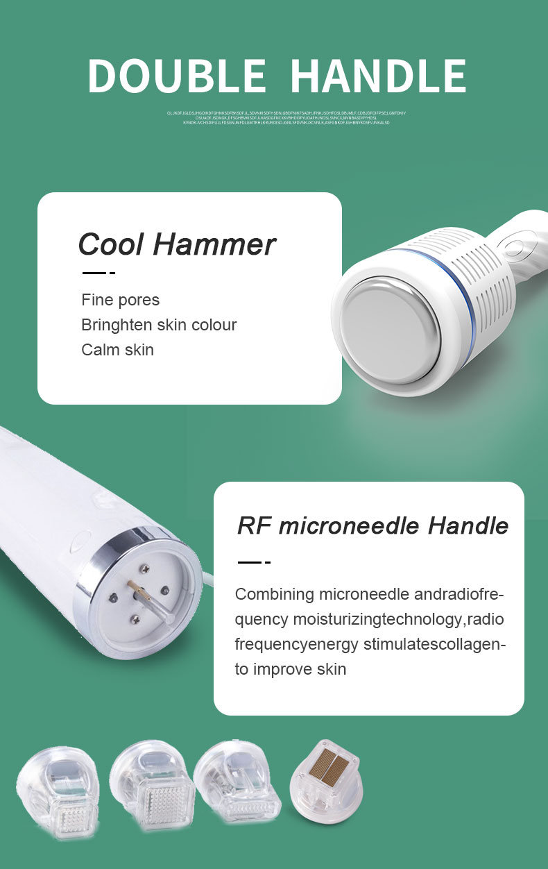 NOUVEAU DESIGNER REPLAGE DE RILLOBILES FACE COLD HAMMER MICROREEEDLE RF RADIO RADIO RADICE REJUNNUATION RF MACHINE DE MICRONEDLING