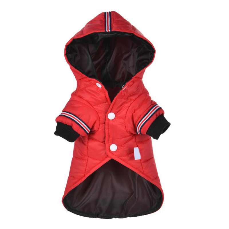 Vattentät höst/vinterhund Down Jacket ENKELT Bekvämt varm Pet Coat Soft Dog Hooded Clothing Outdoor Chihuahua Hoodie