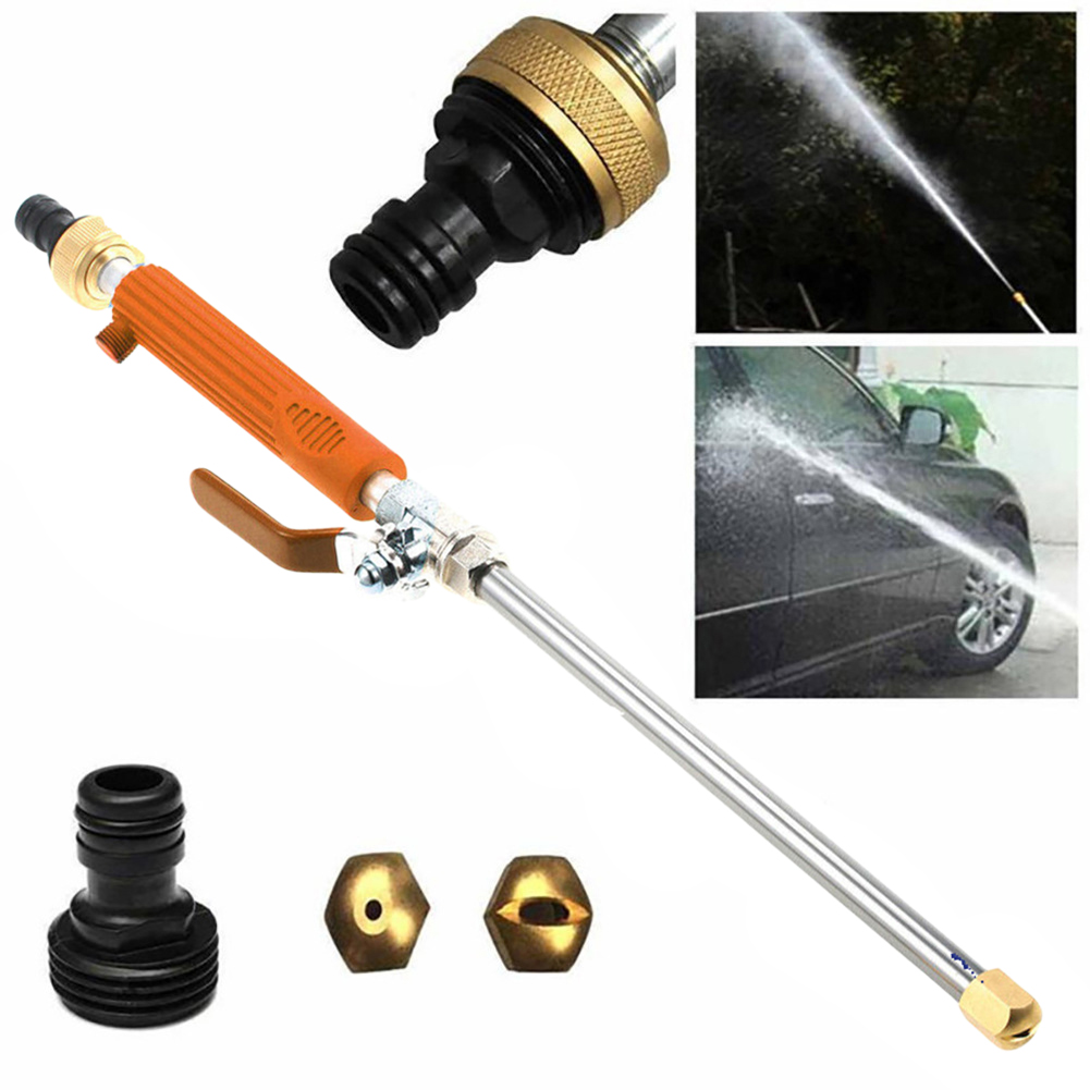 Högtrycksvattenpistol Aluminiumlegering Biltvättvattenpistol Portable Garden slang Spray Gun Pet Cleaning Watering Car Accessories