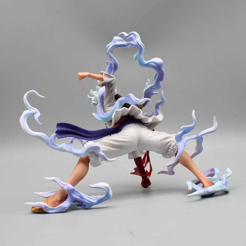 Comics Heroes One Piece Anime Figures Nika Luffy Gear 5th Action Figure Gear 5 Sun God PVC Figurine Gk Statue Model Decoration Collectible Toy 240413