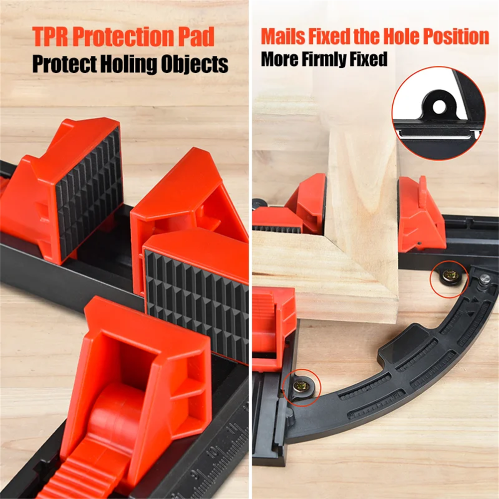 Multi-Agles Moverble Right Angle Clamp 90-graders Holder Frame Holder Bildram Hållare Verktyg Träbearbetningsverktyg