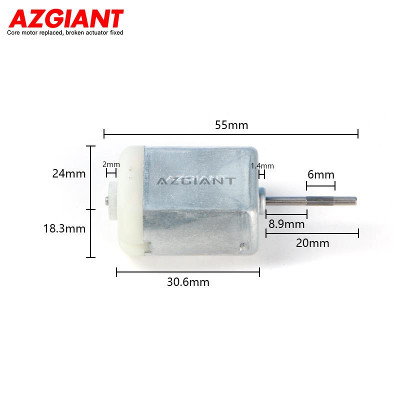 AZGIANT 280550212 12000 rpm DIY 12V DCドアロックおよびトランクロックカーパーツ用の高速Oシャフトモーター