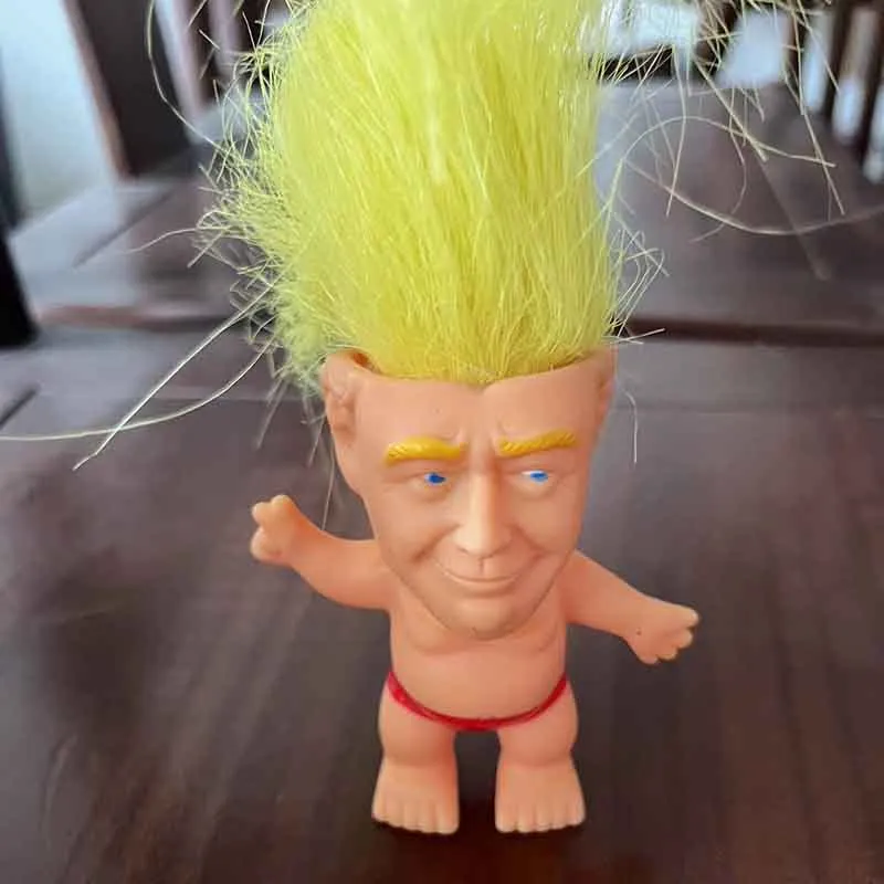 Creative Pvc Trump Doll Party Favoritprodukter Intressanta leksaker gåva 0412