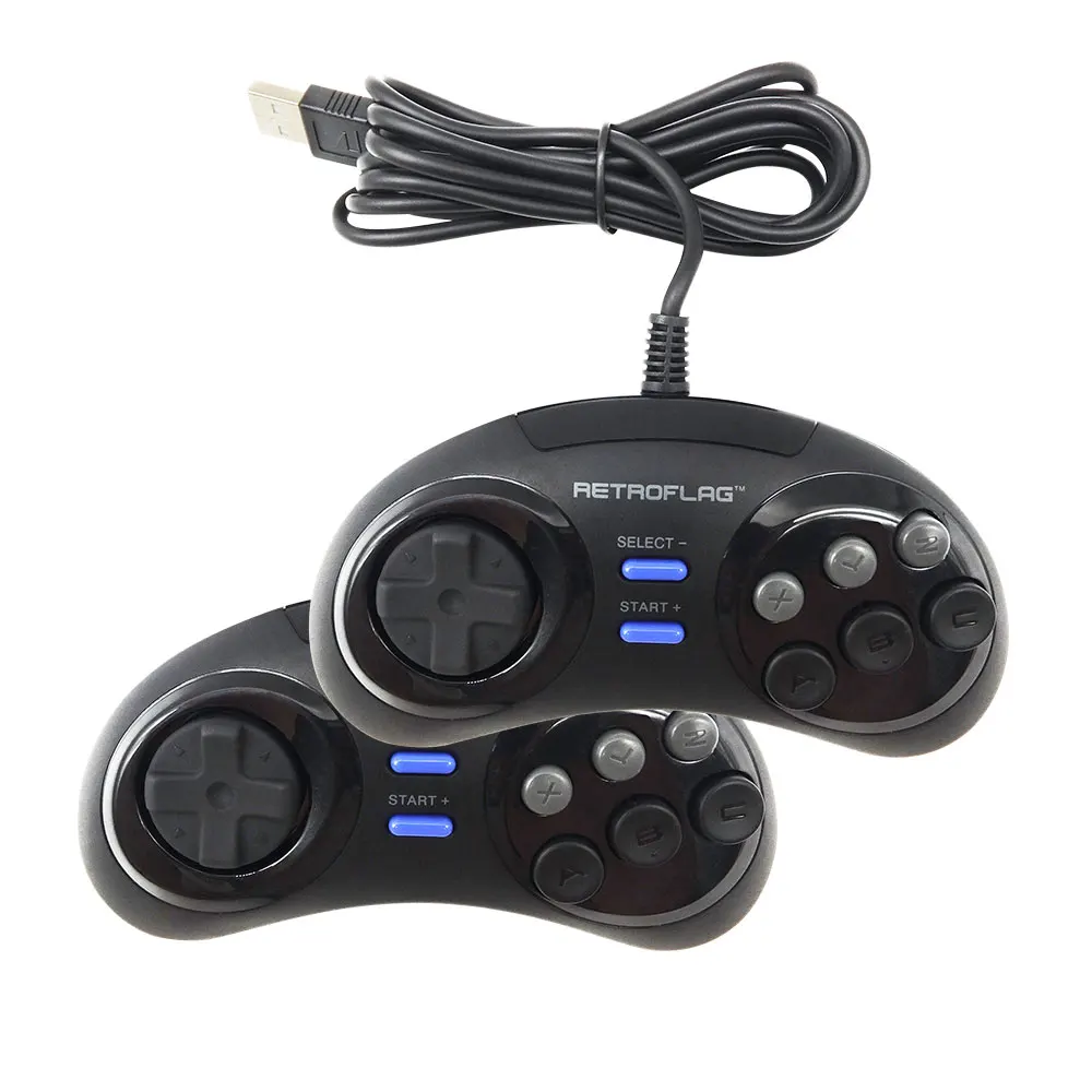 GamePads retroflag trådbundet USB -spelkontroller Gamepad Joypad för Rasbperry PI 4 B/Megapi/Nespi/Superpi -fodral för PC/SWITCH/Windows Dropship