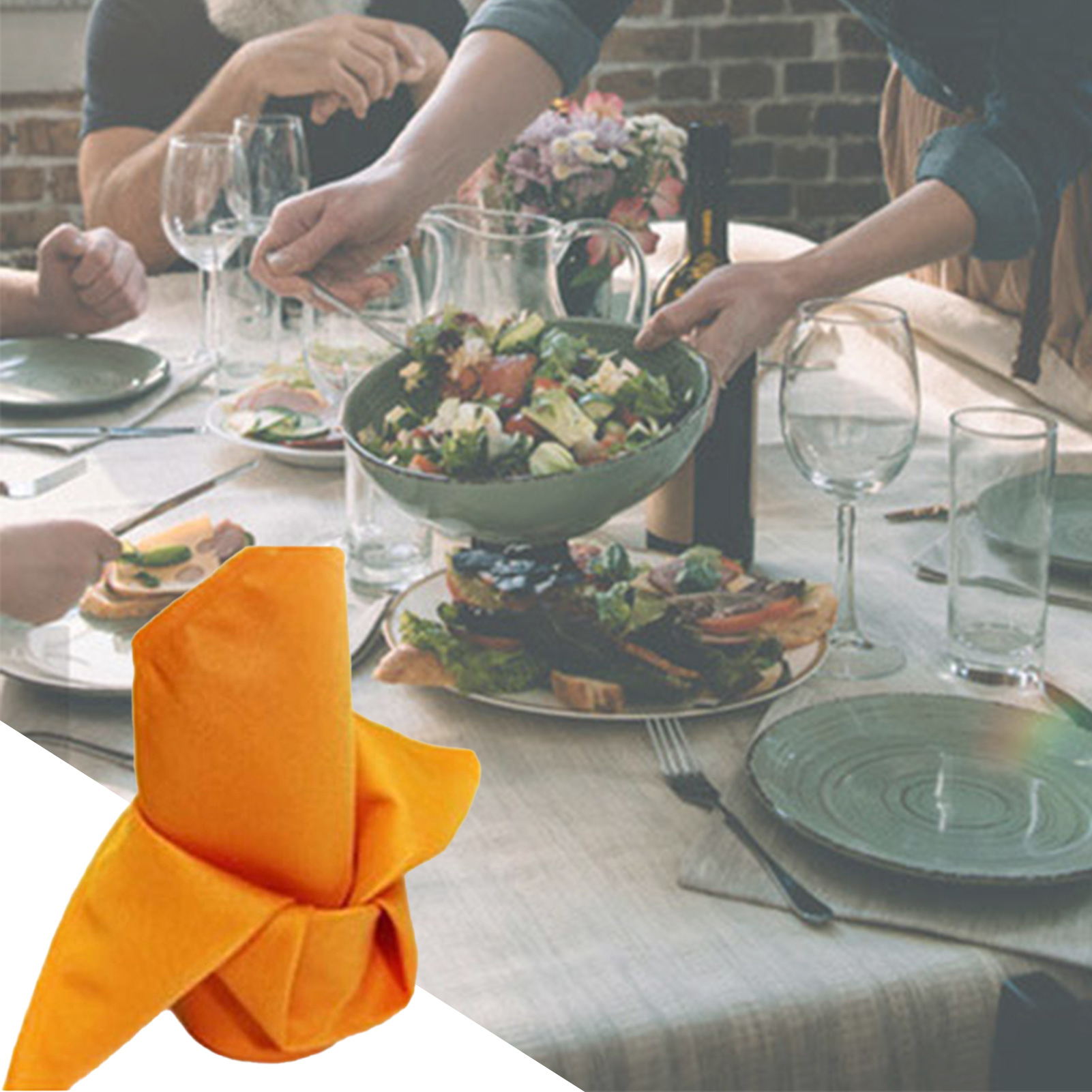 1pcs Polyester Jacquard Table Napkins Tissu de napkin réutilisable Décor de table de serviette pour une fête de mariage anniversaire 45x45cm