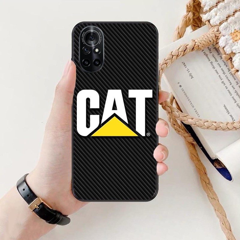 Cool C-Asspillars Cat Excavator Telefonfodral för Honor 70 50 20 7S X9 X8 X7 Magic 4 3 Pro Soft Black Phone Cover