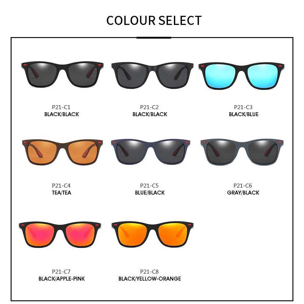 Sunglasses DJXFZLO Brand Design Polarized Sunglasses Men Women Driver Shades Male Vintage Sun Glasses Men Spuare Mirror Summer UV400OculoS 240412