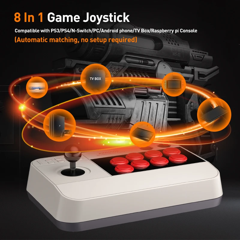 Joysticks Super Console X Joystick Builtin 23000+ Games Compatible with PS3/PS4/Switch/TV/PC Box Arcade Fighting Flexible Operation