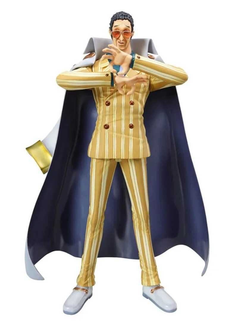 Comics Heroes 24 cm ein Stück Anime -Figuren Pop Marine Admiral Borsalino Actionfigur PVC -Sammlung Modell Doll Ornamente Kinder Spielzeug Geschenke 240413