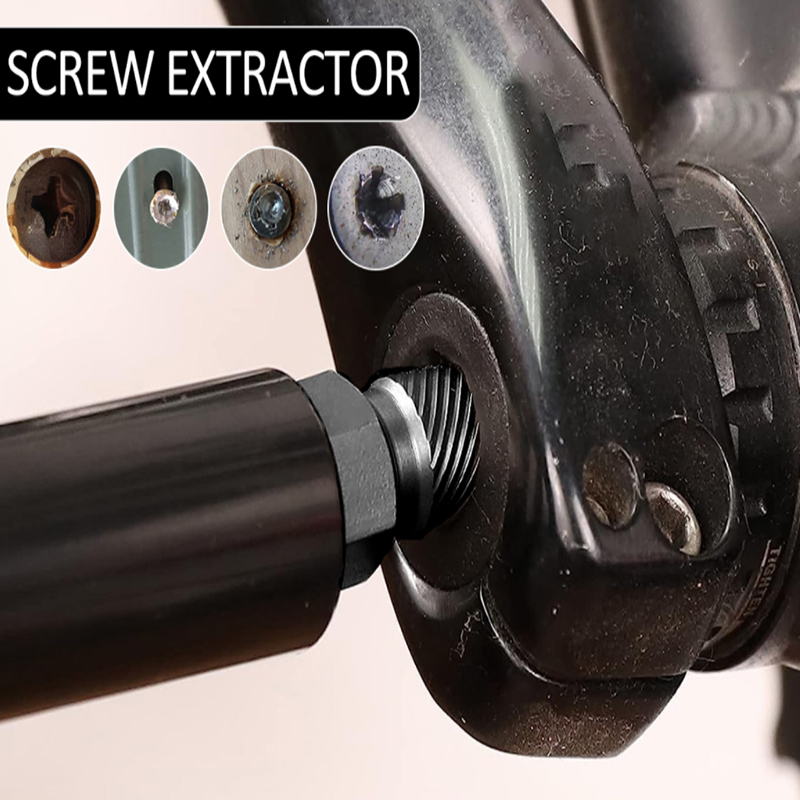 Screw and Bolt Extractor Drill Bit Set Disassemble Screws Bolt Stud Slip Teeth Demolish Stripped Broken Remover Tools