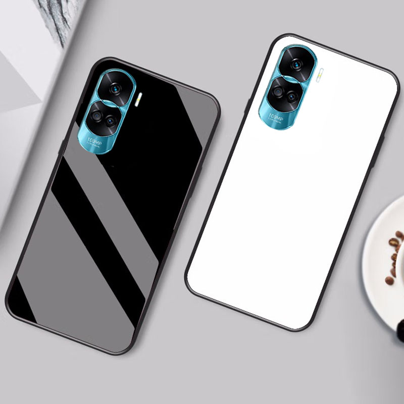 Temperiertes Glas Telefonfall für Ehren 90 Lite 5G Cover Honor90 Pro Fundas Luxus -Stoßstange für Huawei Honor 90 Pro Coque 90Lite Süßes