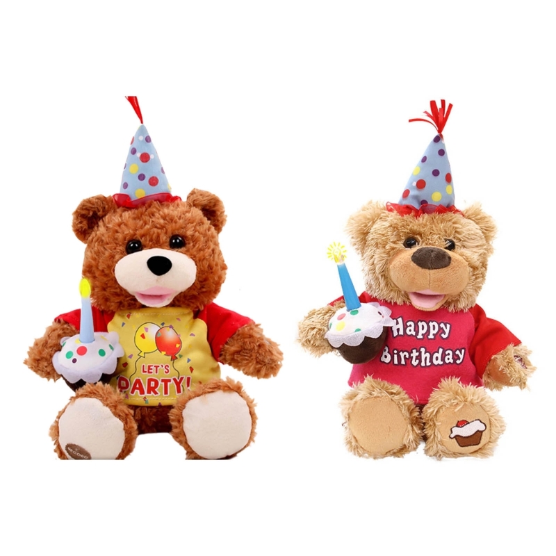 Elektronischer Bären Musical Stuffed Tier singen und schwingen plüschspielzeuggeburtstagsgeschenk für Kinder Mädchen Jungen Babys Dropship