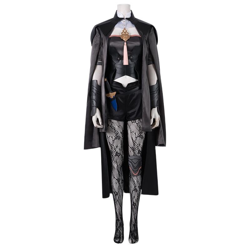 Огненная эмблема три дома устарел косплей косплей сексуальный черный костюм для женщин Хэллоуин карнавальный костюм