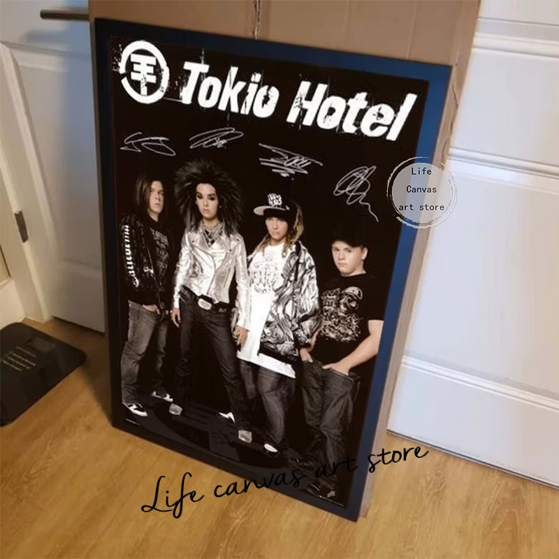 Vintage Tokio Hotel Album Humanoide Band Musik Civer Serie Kunstplakat Leinwand Maldruck Bild Lebte Zimmer Wohnzimmer Dekoration