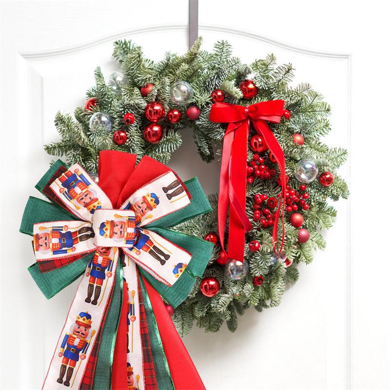 1 % Большой рождественский лук рождественские деревья украшения Новый год Ноэль Навидад Вечеринка Висят декорации Bowknot Home Decor Supplies