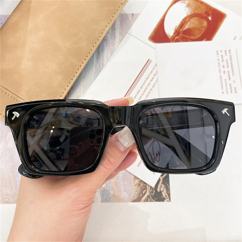 Jacq jmm quentin octan okulary przeciwsłoneczne mężczyźni Mężczyźni Ascarii ręcznie robione grube okulary słoneczne Okulary najwyższej jakości okulary Uv400 na zewnątrz modne marka deisgner deisgner