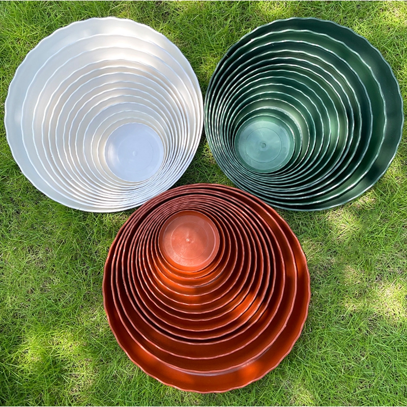 Plant Pot Trays Flower Pot Base Thickened Round Flowerpot Drain Trays Home Garden Pots & Planters Supplies Inner Dia 9-22CM