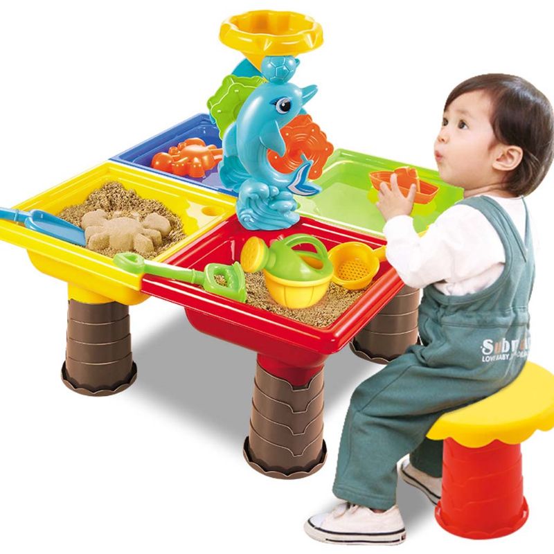 F62d Sand Water Water Water Garden Sandbox Sand Box Play Table Kids Summer plage