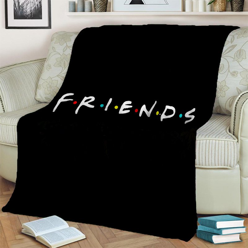 HD Classics TV Friends 3D baskı battaniyesi, ev yatak odası yatak kanepesi için yumuşak atış battaniyesi piknik seyahat ofisi kapağı battaniye çocuklar