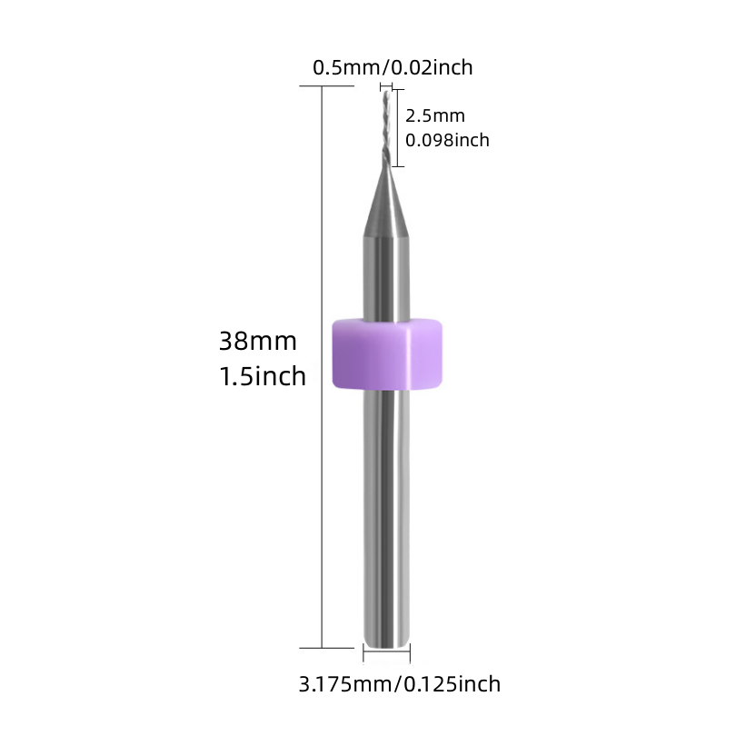 tungsten karbür uç fabrikası kesici CNC Makineleri Slivery Grive Bitleri 0,5 mm 1.5mm 1.6mm x 3.175mm